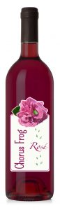 rose wine bottle