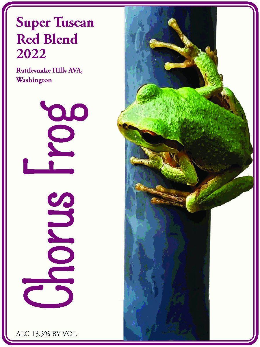Super Tuscan Red Blend label 2022