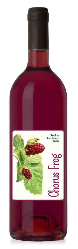rasberry wine bottle