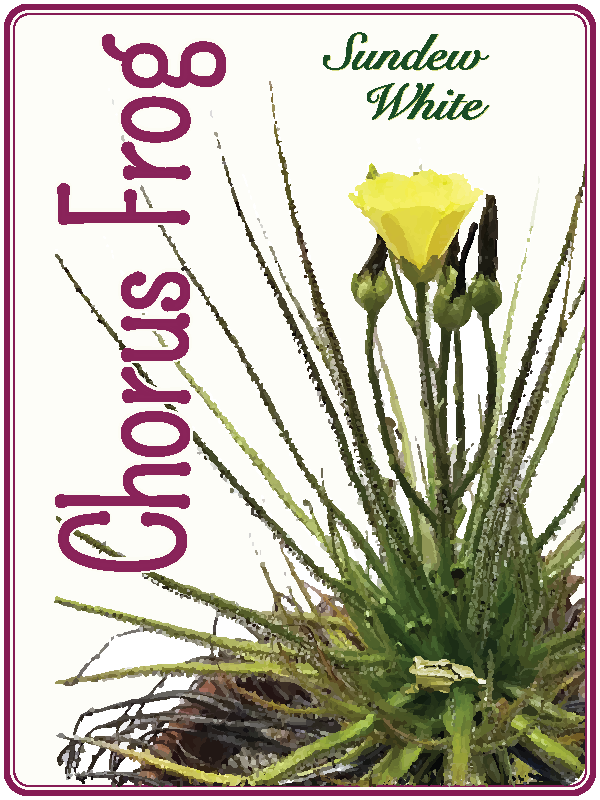 Sundew white blend label