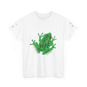 Drink Wine From Here T-Shirt | Vine Splash Graphic Tee