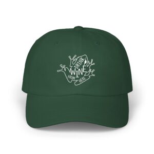 Dad Cap — Drink Wine From Here Chorus Frog Winery in Embroidery